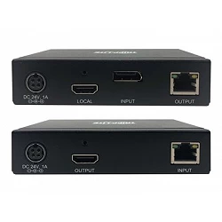 Tripp Lite DisplayPort to HDMI over Cat6 Extender Kit with KVM Support, 4K 60Hz, 4:4:4, USB, PoC, HDCP 2.2, up to 230 ft