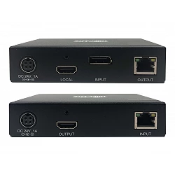 Tripp Lite DisplayPort to HDMI over Cat6 Extender Kit with KVM Support, 4K 60Hz, 4:4:4, USB, PoC, HDCP 2.2, up to 230 ft