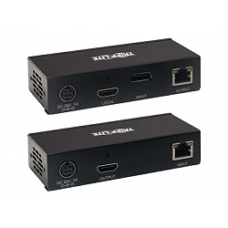 Tripp Lite DisplayPort to HDMI over Cat6 Extender Kit with KVM Support, 4K 60Hz, 4:4:4, USB, PoC, HDCP 2.2, up to 230 ft