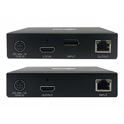 Tripp Lite DisplayPort to HDMI over Cat6 Extender Kit with KVM Support, 4K 60Hz, 4:4:4, USB, PoC, HDCP 2.2, up to 230 ft