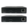 Tripp Lite DisplayPort to HDMI over Cat6 Extender Kit with KVM Support, 4K 60Hz, 4:4:4, USB, PoC, HDCP 2.2, up to 230 ft