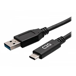 C2G 6in USB-C to USB-A SuperSpeed USB 5Gbps Cable M/M