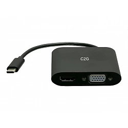 C2G USB C to HDMI & VGA Dual Monitor Adapter