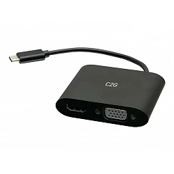 C2G USB C to HDMI & VGA Dual Monitor Adapter