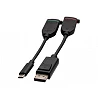 C2G 6ft (1.8m) 4K HDMI Premium Cable and Dongle Adapter Ring with Color Coded DisplayPort and USB-C