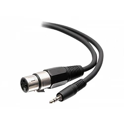 C2G 18in 3.5mm TRS 3 Position Balanced to XLR Cable