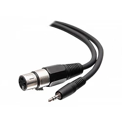 C2G 6ft 3.5mm TRS 3 Position Balanced to XLR Cable