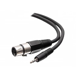 C2G 6ft 3.5mm TRS 3 Position Balanced to XLR Cable