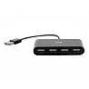 C2G 4-Port USB-A Hub - Hub - 4 x USB 2.0 - sobremesa