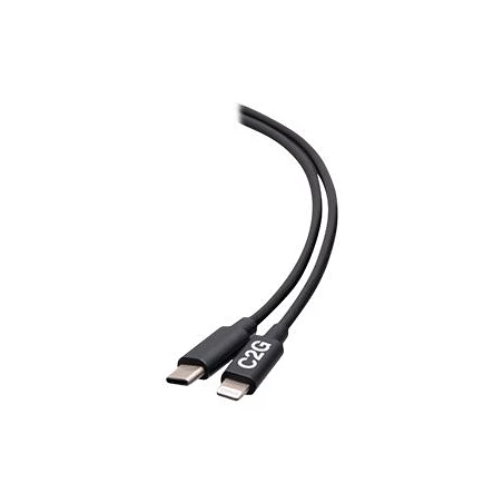 C2G 3ft (0.9m) USB-C Male to Lightning Male Sync and Charging Cable