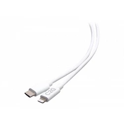 C2G 3ft (0.9m) USB-C Male to Lightning Male Sync and Charging Cable