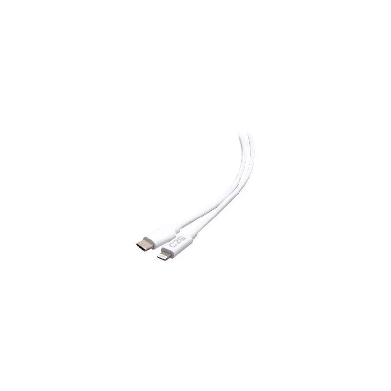 C2G 3ft (0.9m) USB-C Male to Lightning Male Sync and Charging Cable