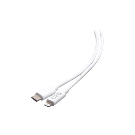 C2G 3ft (0.9m) USB-C Male to Lightning Male Sync and Charging Cable