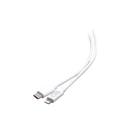 C2G 6ft (1.8m) USB-C Male to Lightning Male Sync and Charging Cable