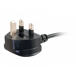 C2G 1m 18 AWG UK 90° Power Cord (IEC320C13R to BS 1363)