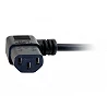 C2G 1m 18 AWG UK 90° Power Cord (IEC320C13R to BS 1363)