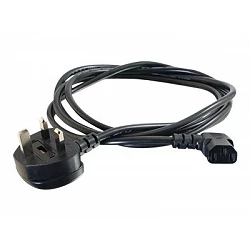 C2G 3m 18 AWG UK 90° Power Cord (IEC320C13R to BS 1363)