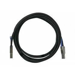 QNAP - Cable externo SAS - SAS 12Gbit/s - 4 x Mini SAS HD (SFF-8644) (M) a 4 x Mini SAS HD (SFF-8644) (M)