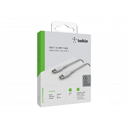 Belkin BOOST CHARGE - Cable USB - 24 pin USB-C (M) a 24 pin USB-C (M)