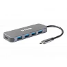 D-Link DUB-2340 - Hub - 4 x SuperSpeed USB 3.0 + 1 x USB-C (suministro de energía)