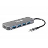 D-Link DUB-2340 - Hub - 4 x SuperSpeed USB 3.0 + 1 x USB-C (suministro de energía)