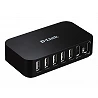 D-Link DUB H7 - Hub - 7 x USB 2.0 - sobremesa