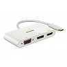 D-Link DUB-V310 - Adaptador de vídeo - 24 pin USB-C macho a HD-15 (VGA), HDMI, DisplayPort hembra