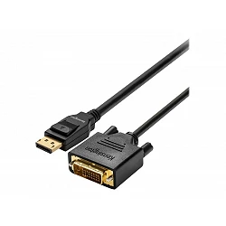 Kensington DisplayPort 1.1 (M) to DVI-D (M) Passive Cable, 6ft