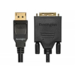 Kensington DisplayPort 1.1 (M) to DVI-D (M) Passive Cable, 6ft