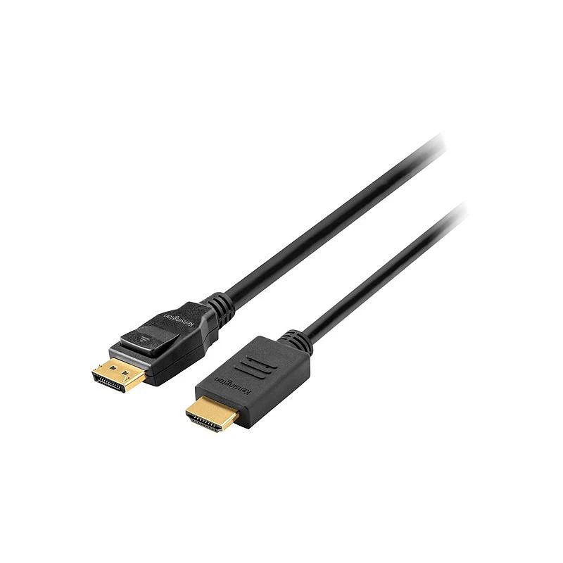 Kensington DisplayPort 1.2 (M) to HDMI (M) Passive Cable, 6ft