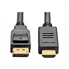 Kensington DisplayPort 1.2 (M) to HDMI (M) Passive Cable, 6ft