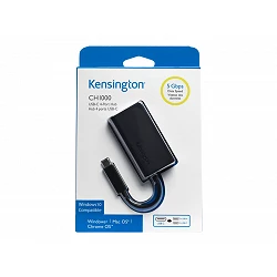 Kensington CH1000 - Hub - 2 x USB 3.1 + 2 x USB-C