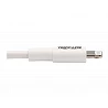 Eaton Tripp Lite Series USB-C to Lightning Sync/Charge Cable (M/M), MFi Certified, White, 3 ft. (0.9 m)