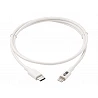 Eaton Tripp Lite Series USB-C to Lightning Sync/Charge Cable (M/M), MFi Certified, White, 3 ft. (0.9 m)