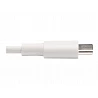 Eaton Tripp Lite Series USB-C to Lightning Sync/Charge Cable (M/M), MFi Certified, White, 3 ft. (0.9 m)