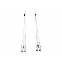 Tripp Lite 1M 10Gb Duplex Multimode 50/125 OM3 LSZH Fiber Patch Cable LC/LC Aqua 1 Meter