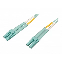 Tripp Lite 1M 10Gb/100Gb Duplex Multimode 50/125 OM4 LSZH Fiber Patch Cable LC/LC Aqua 1 Meter