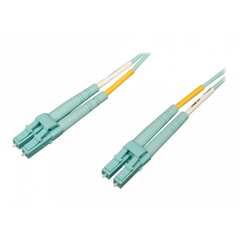 Tripp Lite 1M 10Gb/100Gb Duplex Multimode 50/125 OM4 LSZH Fiber Patch Cable LC/LC Aqua 1 Meter