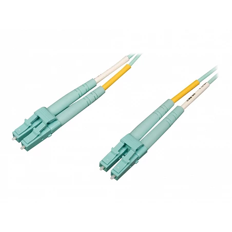 Tripp Lite 2M 10Gb/100Gb Duplex Multimode 50/125 OM4 LSZH Fiber Patch Cable LC/LC Aqua 2 Meters