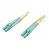 Tripp Lite 2M 10Gb/100Gb Duplex Multimode 50/125 OM4 LSZH Fiber Patch Cable LC/LC Aqua 2 Meters