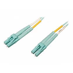 Tripp Lite 2M 10Gb/100Gb Duplex Multimode 50/125 OM4 LSZH Fiber Patch Cable LC/LC Aqua 2 Meters