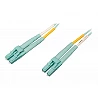 Tripp Lite 2M 10Gb/100Gb Duplex Multimode 50/125 OM4 LSZH Fiber Patch Cable LC/LC Aqua 2 Meters