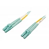 Tripp Lite 3M 10Gb/100Gb Duplex Multimode 50/125 OM4 LSZH Fiber Patch Cable LC/LC Aqua 3 Meters