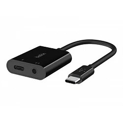 Belkin RockStar - USB-C a conector de auriculares / adaptador de carga