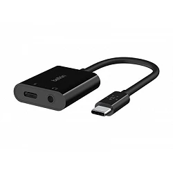 Belkin RockStar - USB-C a conector de auriculares / adaptador de carga