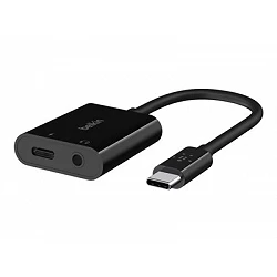 Belkin RockStar - USB-C a conector de auriculares / adaptador de carga