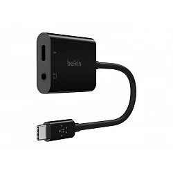 Belkin RockStar - USB-C a conector de auriculares / adaptador de carga