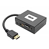 Tripp Lite 2-Port HDMI to VGA Splitter Audio/Video Adapter 1920x1440 1080p