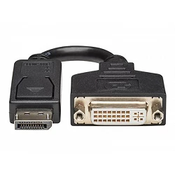 Eaton Tripp Lite Series DisplayPort to DVI-I Adapter Cable (M/F), 6 in. (15.2 cm)