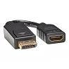 Eaton Tripp Lite Series DisplayPort to HDMI Video Adapter Video Converter (M/F), HDCP, Black, 6 in. (15 cm)